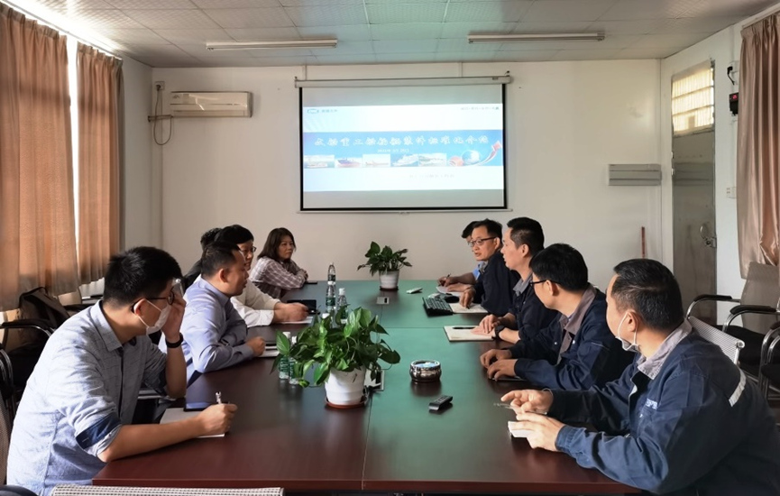 集團建模辦調(diào)研重工舾裝件標準化、自動化工作